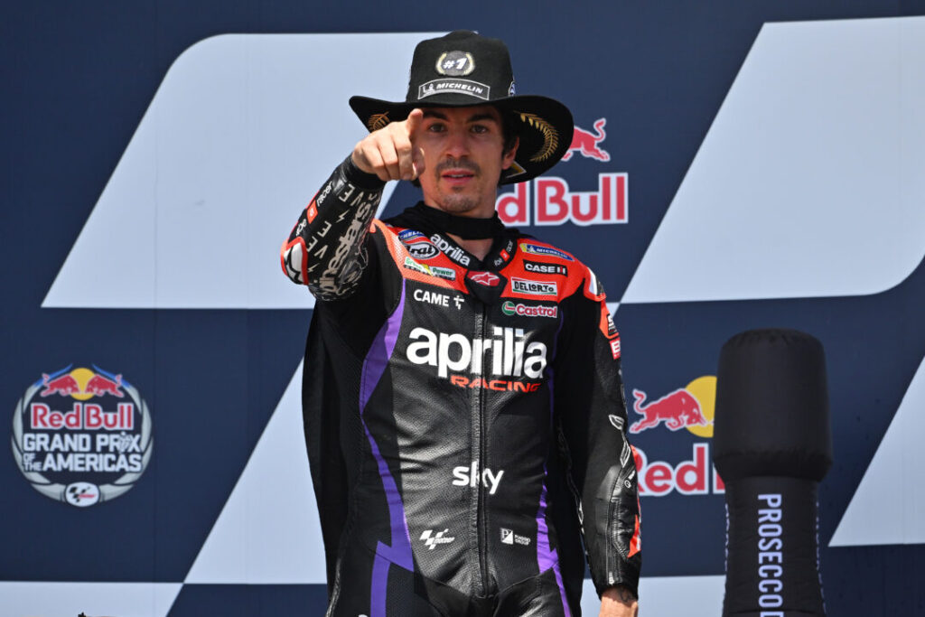 Maverick Vinales at the 2024 American Grand Prix