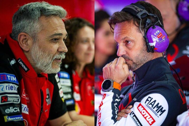 Ducati Sports Director Mauro Grassilli and Pramac Team Manager Gino Borsoi