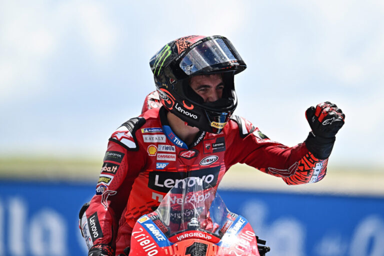 His race win at the Scahsenring makes Pecco Bagnaia Ducati's most successful MotoGP rider in history // Photo by Lukasz Swiderek