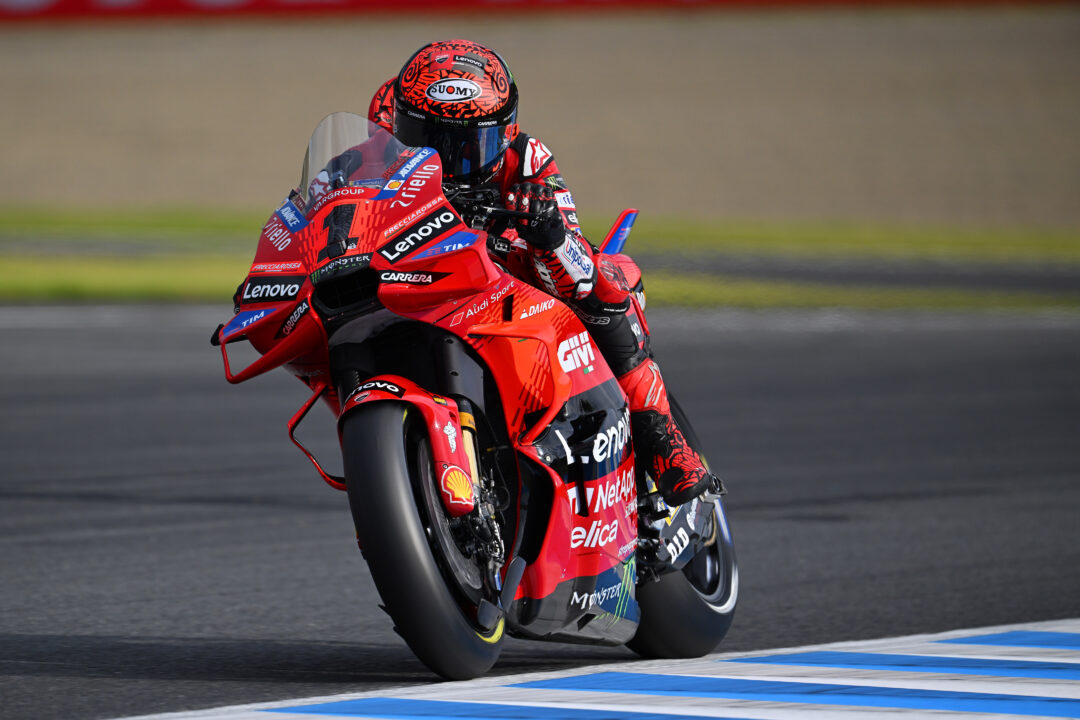 Pecco Bagnaia Fastest in Damp FP2 at Japanese MotoGP