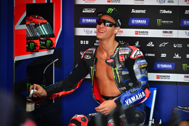 Fabio Quartararo underwent surgery on his right arm after MotoGP's post-season test in Barcelona // Photo by Lukasz Swiderek
