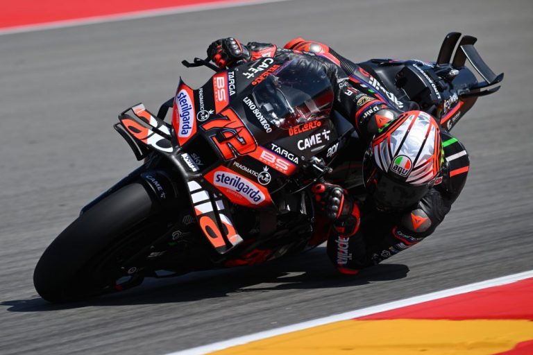 Marquez Crashes as Bezzecchi Takes First Aprilia Pole at Spielberg