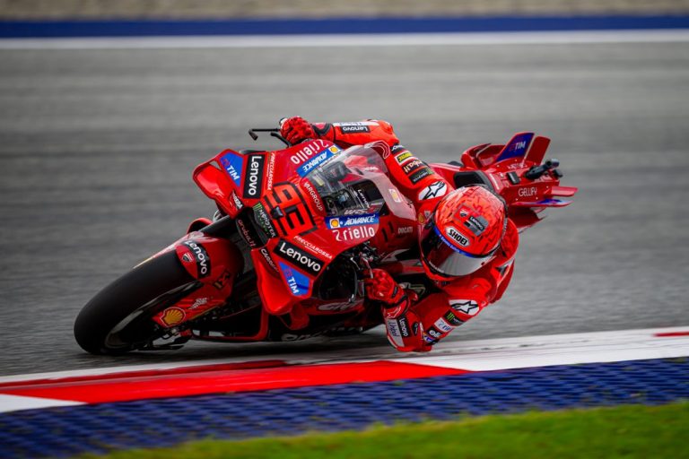 Marc Marquez set the pace in FP1 at Balaton Park, while Aprilia endured a double engine blow-up.