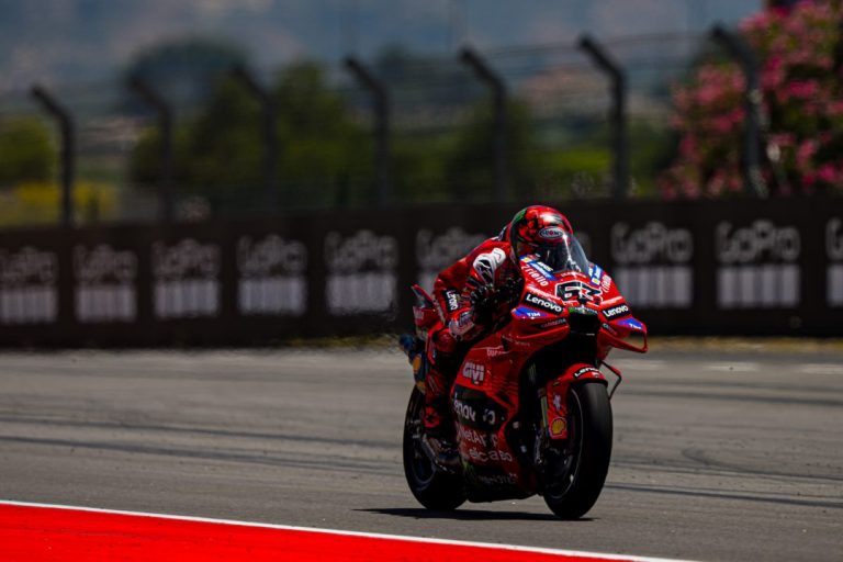 Bagnaia and Martin Roll Back the Days to Top Crash-Ridden FP1 at Motegi