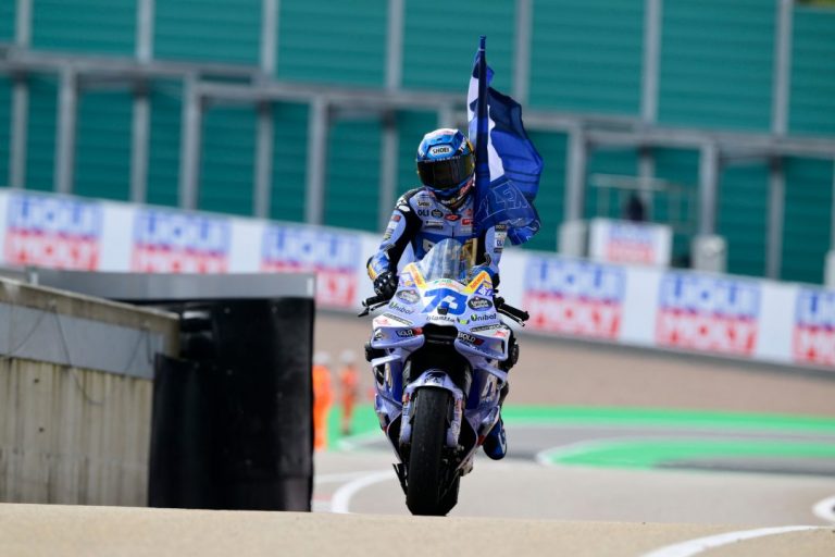 Alex Marquez leads brother Marc Marquez on his way to victory at Montmeló