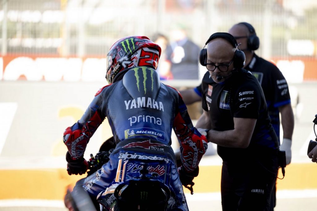 Fabio Quartararo at the 2025 Valencia post-season test